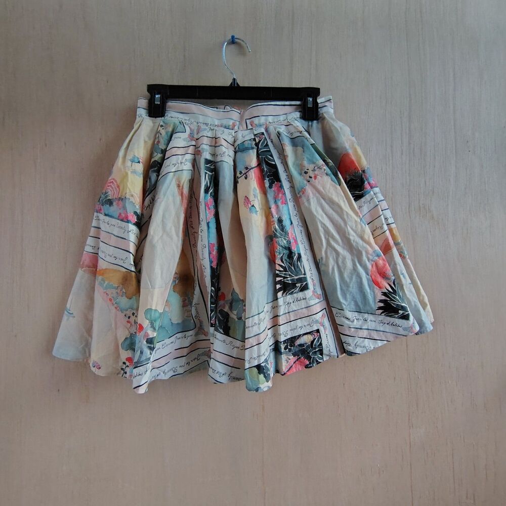 Bell Shaped Skirt Powder pink patterned Size 36